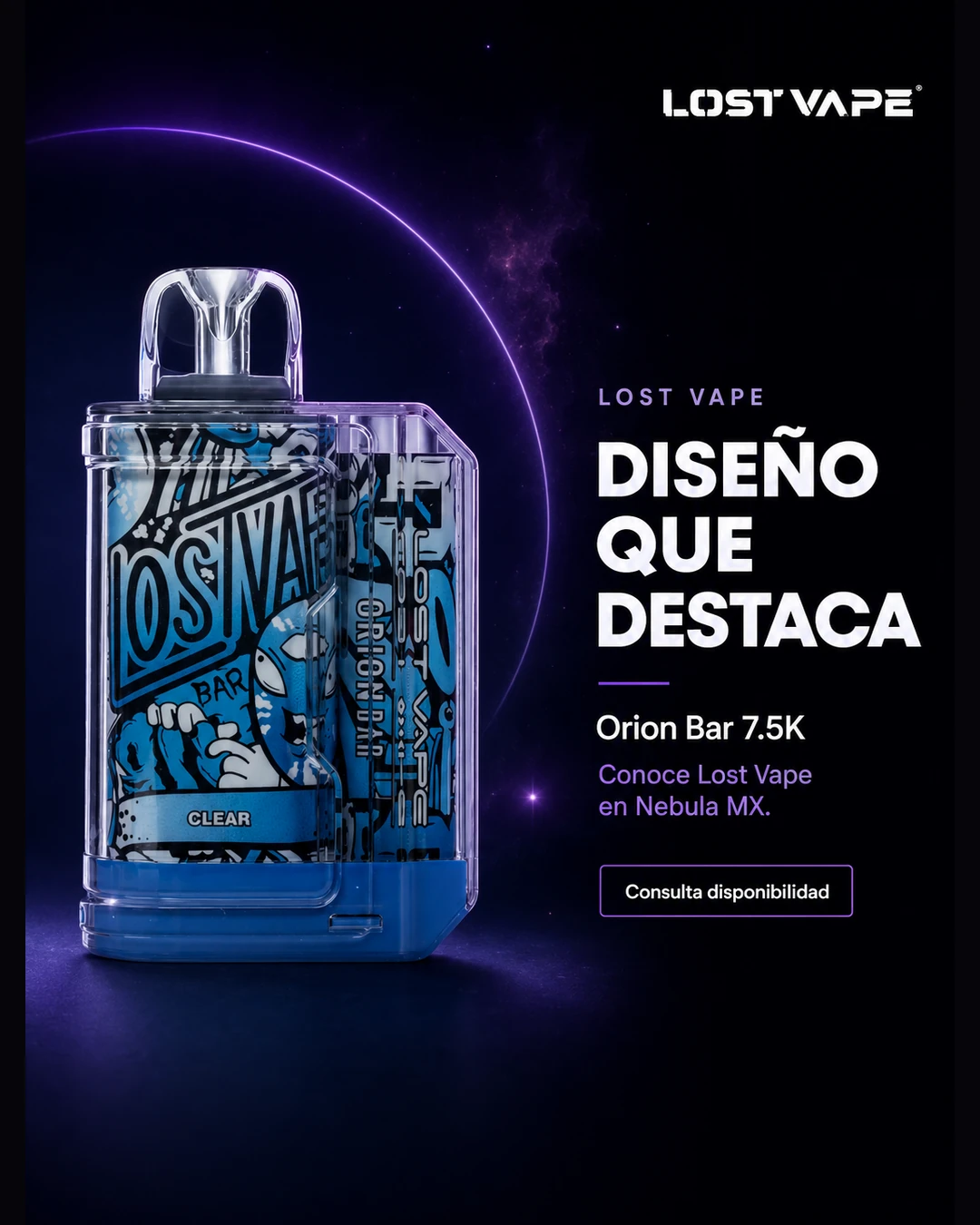 Flyer de Lost Vape Orion Bar 7.5K